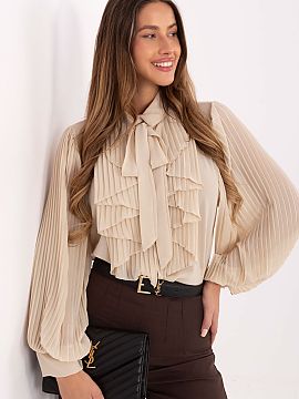 long sleeve shirt Italy Moda  Stylish and feminine women\'s shirt that will work perfectly for everyday wear, at work, and during formal occasions. Made of high-quality p