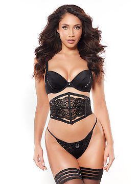 Push up Axami  Push-up bra in classic black is a proposal for women who appreciate elegance with a touch of sensuality. Made of smooth, slightly shimmering