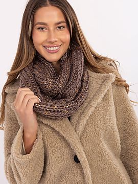 Infinity Scarf AT  Stylish and practical neck warmer made of high-quality polyester, which ensures durability and comfort of wearing. The thick knit model effe