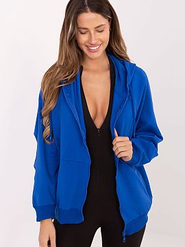 sweatshirt Relevance  Classic women\'s hoodie with a casual character, perfect for everyday wear. Made of pleasant to the touch cotton with elastane, it guarantee