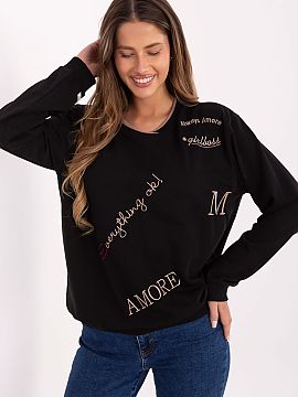 sweatshirt Relevance  Comfortable women\'s sweatshirt with a casual style, perfect for everyday wear. Made of a soft blend of cotton and polyester, it provides co