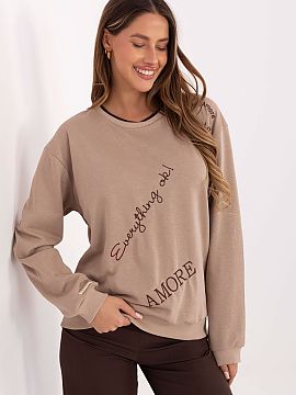 sweatshirt Relevance  Comfortable women\'s sweatshirt with a casual style, perfect for everyday wear. Made of a soft blend of cotton and polyester, it provides co