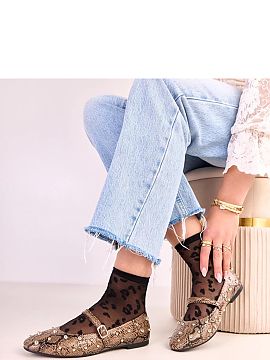 Balerinki Solea  Stylish ballerina flats with a strap, made of high-quality ecological leather, combining classic elegance with a fashionable accent. The mod