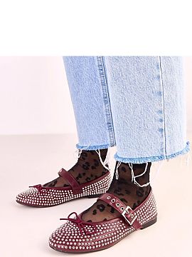 Balerinki Solea  Charming ballerina flats with a buckle closure, made of high-quality ecological leather, combining classic style with fashionable details. T