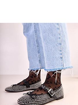 Balerinki Solea  Charming ballerina flats with a buckle closure, made of high-quality ecological leather, combining classic style with fashionable details. T