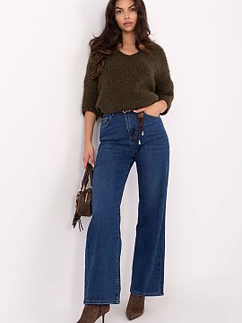 Jeans Factory Price  These women\'s straight leg jeans are a combination of classic, comfort, and subtle details that give them a unique character. Made of high-