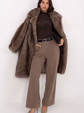 Women's pants Italy Moda  Corduroy wide-leg women\'s trousers are a combination of elegance and comfort in a modern edition. Made of soft material with a varied cordu