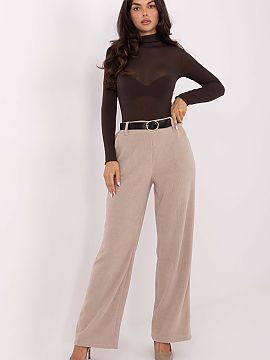 Women's pants Italy Moda  Corduroy wide leg women\'s trousers are a combination of elegance and comfort in a modern edition. Made of soft material with a varied cordu