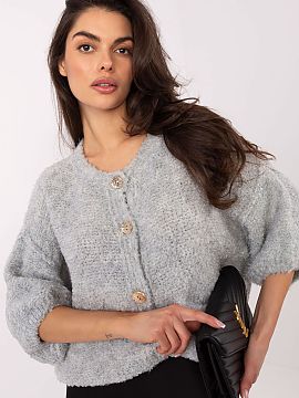 Cardigan Italy Moda  Loose-fitting women\'s sweater is an elegant proposition perfect for everyday wear and work. Made of a pleasant to the touch fabric with a v