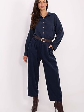 Women's pants Italy Moda  Comfortable and stylish women\'s trousers with a loose fit, perfect for everyday wear. Made of soft polyester, they provide comfort and free