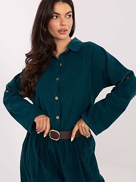 long sleeve shirt Italy Moda  Stylish women\'s shirt with a casual character, perfect for everyday wear. Made of a pleasant to the touch corduroy material with a dominant