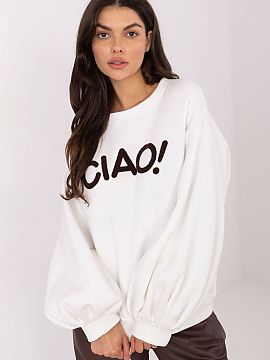 Sweatshirt Rue Paris  Stylish women\'s sweatshirt with a casual character, perfect for everyday wear. Made of high-quality cotton with added elastane, it ensures 