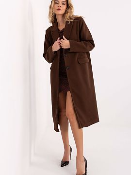 Coat Factory Price  An elegant women\'s coat with a long cut is a timeless model that will work great both in everyday outfits and in styling for work or formal