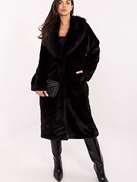 Coat Factory Price  A long fur-trimmed women\'s coat with a fur collar and lapels is a synonym of elegance and timeless style in the autumn-winter season. Made 