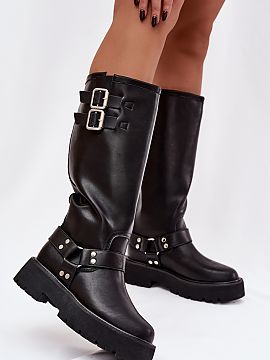 Kozaki Step in style  Stylish women\'s leather boots from the Big Star brand. The insulated model is perfect for cooler days, providing comfort and warmth. The sh