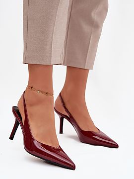 High heels Step in style  Women\'s high-heeled pumps are a classic that never goes out of style. The slim heel beautifully emphasizes the silhouette, and pointed toes