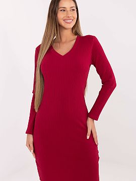 day dress Rue Paris  This everyday pencil dress combines comfort with elegant simplicity, making it perfect for both work and everyday wear. Made of soft, ribbed