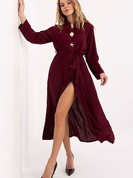 day dress Rue Paris  This everyday shirt dress with a flared cut is the perfect combination of comfort and elegance, perfect for both everyday wear and work. Mad