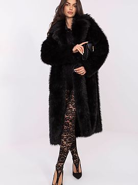 Coat Factory Price  The long fur-trimmed women\'s coat is a combination of elegance and comfort in a classic, smooth edition. Made of high-quality polyester, it