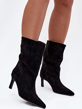 Heeled boots Step in style  These slip-on ankle boots are a real bull\'s-eye if you\'re looking for something stylish and feminine! The slim stiletto heel adds lightnes