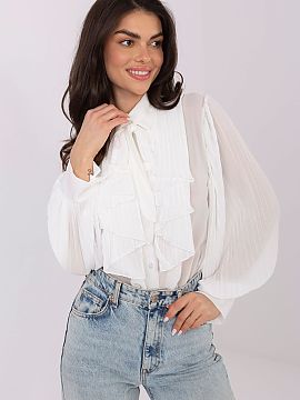 long sleeve shirt Italy Moda  Stylish and feminine women\'s shirt, which will work perfectly both for everyday wear, for work, and for formal occasions. Made of high-qual