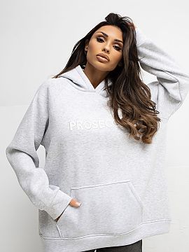 Sweatshirt Rue Paris  Women\'s casual sweatshirt is the perfect choice for everyday stylizations, where comfort, style and functionality matter. The model has an 