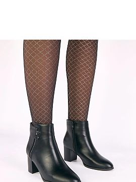 Heeled boots Solea  Classic ankle boots with a decorative zipper on the outer side are the perfect combination of elegance and comfort. Made of high-quality veg