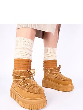 Snow boots Solea  Laced snow boots with fur are the perfect footwear for winter days, combining comfort, warmth, and trendy design. Made of high-quality synth