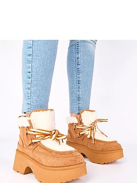 Snow boots Solea  Snow boots with fur, tied on a high platform, are the perfect footwear for winter days, combining style, comfort, and warmth. Made of high-q