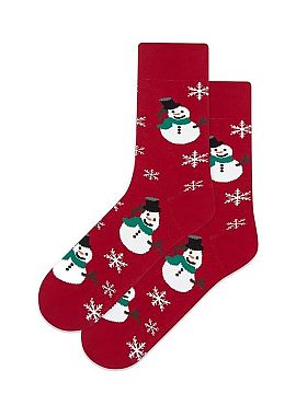 Socks Gatta  Bring the magic of the holidays to your wardrobe with unique, high socks featuring a charming snowman motif. Made of soft, pleasant to the t