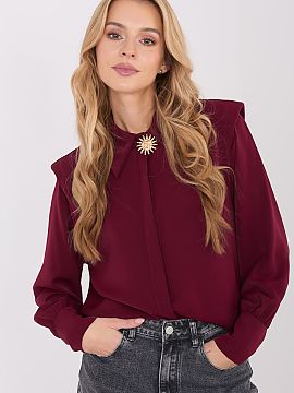 long sleeve shirt Italy Moda  This stylish shirt is the quintessence of elegance combined with everyday comfort. Made of high-quality blend of viscose, polyester, and ela