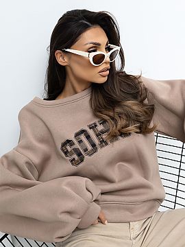 Sweatshirt Rue Paris  Stylish women\'s sweatshirt with a casual character, perfect for everyday, comfortable styling. Made of a soft cotton blend with elastane, i