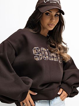 Sweatshirt Rue Paris  Stylish women\'s sweatshirt with a casual character, perfect for everyday, comfortable styling. Made of a soft cotton blend with elastane, i