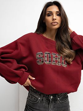 sweatshirt Rue Paris  Stylish women\'s sweatshirt with a casual character, perfect for everyday, comfortable stylizations. Made of a soft cotton blend with elasta