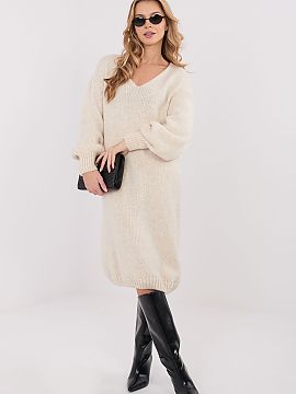 day dress Factory Price  Loose sweater dress in an oversized cut, perfect for everyday wear and work. Made of soft, pleasant to the touch knitwear, it provides comfo