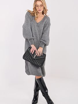 day dress Factory Price  Loose sweater dress in an oversized style, perfect for everyday wear and work. Made of soft, pleasant to the touch fabric, it provides comfo