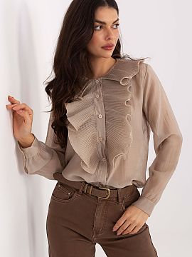 long sleeve shirt Factory Price  Elegant classic women\'s shirt, perfect for everyday wear, work and more formal occasions. Made of high-quality blend of Tencel and polyeste