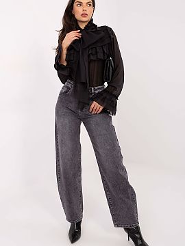 long sleeve shirt Factory Price  Elegant women\'s shirt with a stand-up collar, a classic model perfect for everyday wear, work, and formal occasions. Made of high-quality b