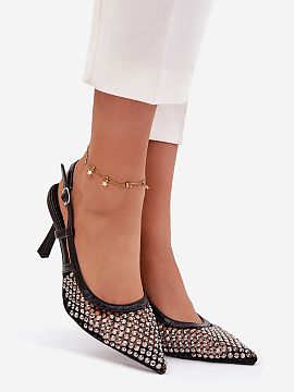 High heels Step in style  Women\'s high heels with an open back are a bold and eye-catching proposition for women who like stronger accents in styling. Slim, pointed 