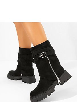 Botki Solea  Introducing the black Gemre ankle boots, which will surely become one of your favorite wardrobe pieces. The Edna model is a unique stiletto 