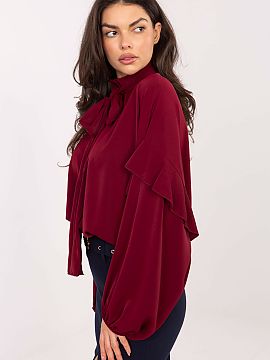 long sleeve shirt Factory Price  This elegant women\'s collarless shirt is a timeless proposal with a classic character, perfect for both everyday wear and for work or forma