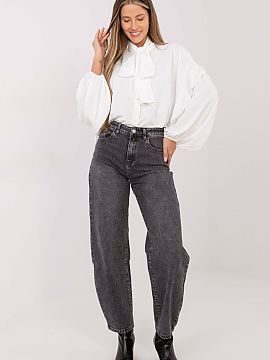 long sleeve shirt Factory Price  This elegant collarless women\'s shirt is a timeless proposal with a classic character, perfect for everyday wear, work, or formal occasions