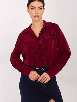 long sleeve shirt Factory Price  Elegant classic women\'s shirt, perfect for everyday wear, work, and formal occasions. Made of high-quality polyester, which ensures durabil
