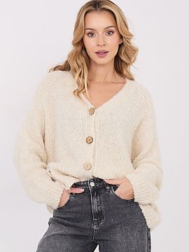 Cardigan Factory Price  This loose women\'s sweater is a stylish and comfortable proposal perfect for everyday wear and work. Made of a blend of acrylic, viscose, w