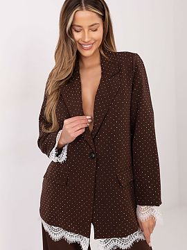 Jacket Italy Moda  An elegant women\'s blazer is a perfect choice for formal occasions and stylish events where style and striking details matter. Its classic 