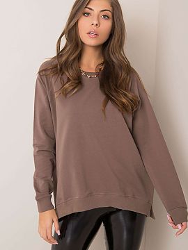Sweatshirt Rue Paris  Comfortable basic sweatshirt is the answer to the needs of modern and confident women who want to combine comfort with a refined look in the