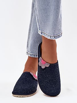 Slippers Step in style  Women\'s slippers from the Inblu brand are comfortable and lightweight indoor footwear, designed with everyday comfort in mind. Made of felt