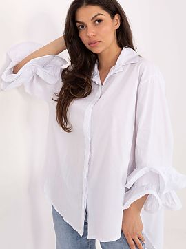 long sleeve shirt Italy Moda  An elegant women\'s shirt with a classic cut is a unique combination of style and comfort. Made of high-quality cotton, it ensures breathabi