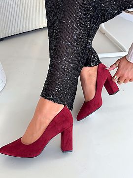 Block heel pumps Step in style