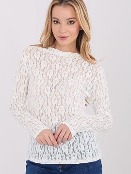 Blouse Italy Moda  The elegant lace women\'s blouse is a stylish proposal that will work perfectly for work, as well as for formal and party occasions. The sub